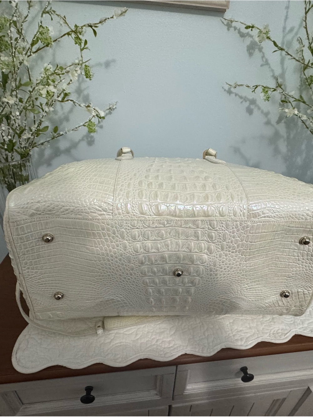 Brahmin Talulla Travel bag Milk Color (Tia tote now listed separately) - Picture 3 of 11